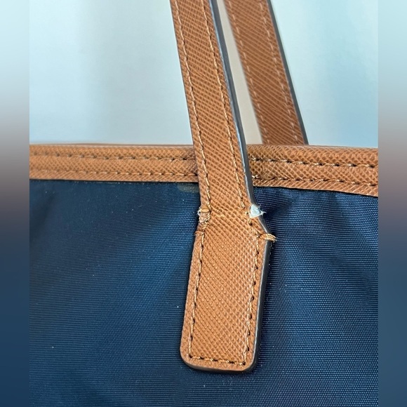 Michael Kors Kempton Navy Blue Nylon Tote Bag with Pockets - Picture 7 of 14